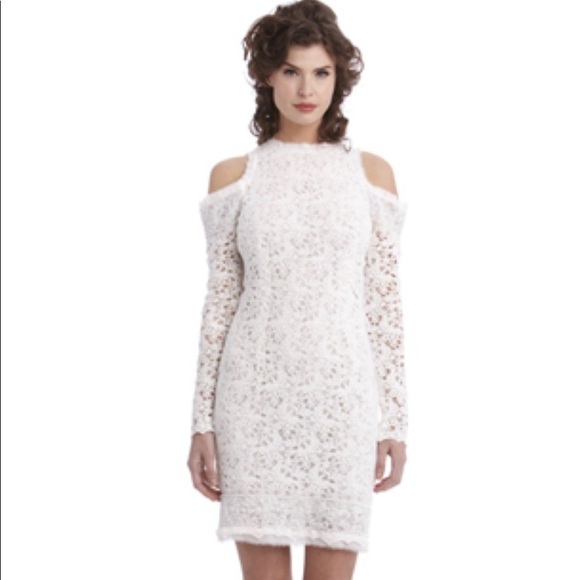 Christina makowsky 1800$ lace white dress - Picture 1 of 8